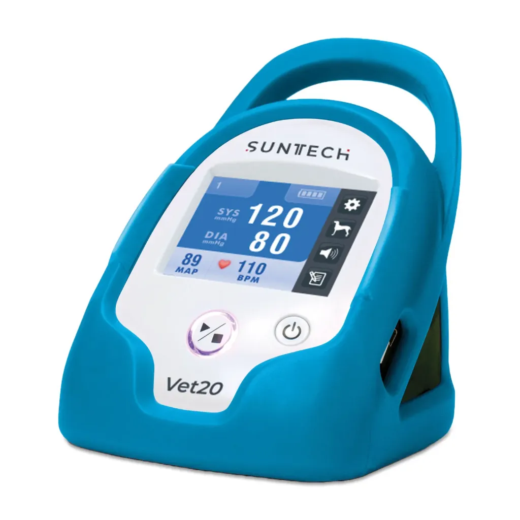 [217220] SunTech VET20 vérnyomásmérő, kék, 6 mandzsettával, vérnyomáscsővel, AA elemekkel és védőtokkal