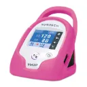 SunTech VET20 oszcillometriás vérnyomásmérő, rózsaszín, 6 db mandzsettával, vérnyomásmérő tömlővel, AA elemekkel és védőtokkal