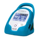 SunTech VET30 vérnyomásmérő, kék, 6 mandzsettával, SpO₂-érzékelővel, hőmérséklet-szondával, vérnyomáscsővel, hálózati tápegységgel, lítiumion-akkumulátorral és védőtokkal