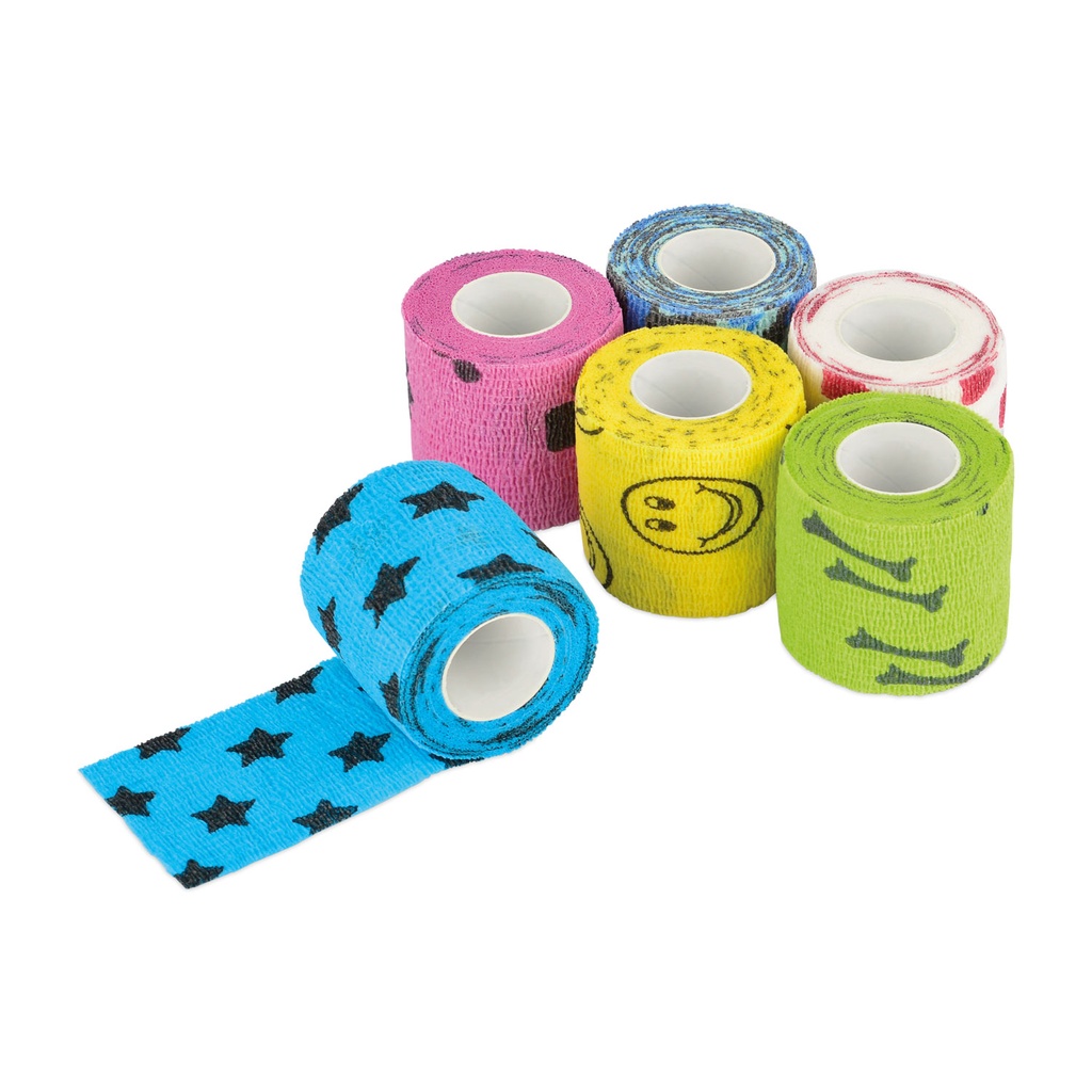 EICKWRAP FUN, 6 x 6 mintás rugalmas pólya, 5 cm, 36 db/csomag