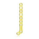 EickLoxx Small Contour 2.2 hokiütő-alakú csontlemez, bal oldali, 9 lyuk, 11 × 58 mm, 1.7 / 2.3 rendszer, sárga