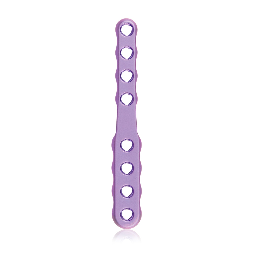 EickLoxx Small Contour 2.2 krikett-alakú csontlemez, 4+4 lyuk, 6–8 × 55 mm, 1.7 / 2.3 rendszer, magenta