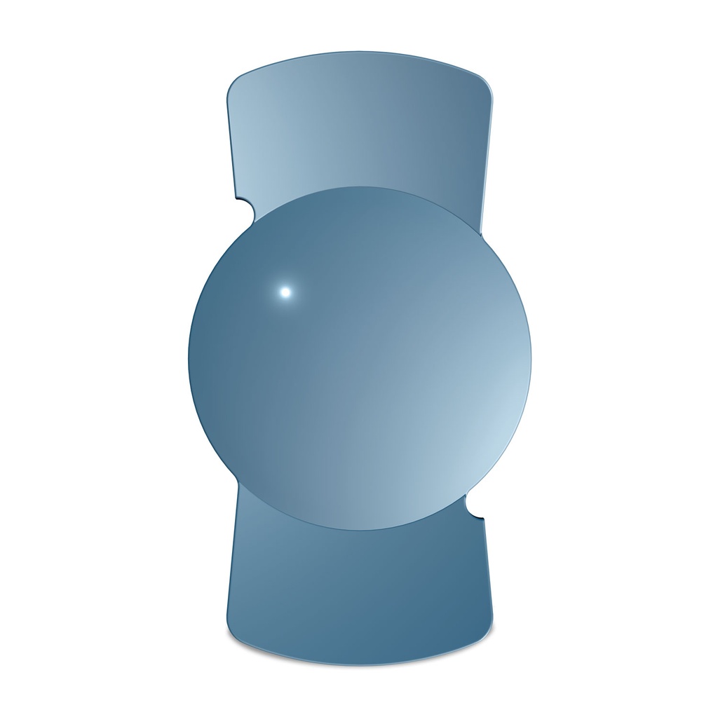 Összehajtható intraokuláris lencse kutyák számára, 12,25 mm, injektorba behelyezve