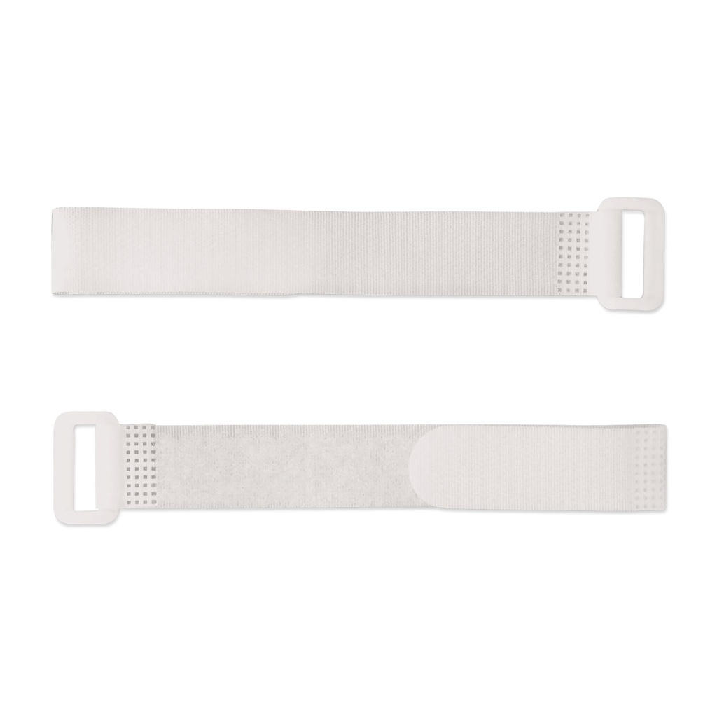 [648112] Tépőzáras kábelkötegelő, fehér, hossz: 32/40 cm