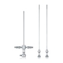 Arthroszkópos hüvely, L = 17,4 cm, Ø 2,7 mm-es endoszkópokhoz, 2 öblítőcsappal, 2 obturátorral