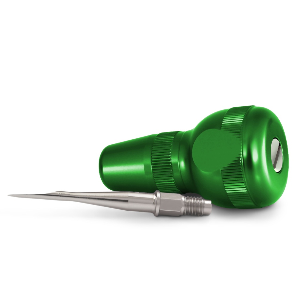 Dentanomic lófogászati nyél, ergonomikus, standard kivitel, 7,5-ösnél kisebb kesztyűmérethez, zöld