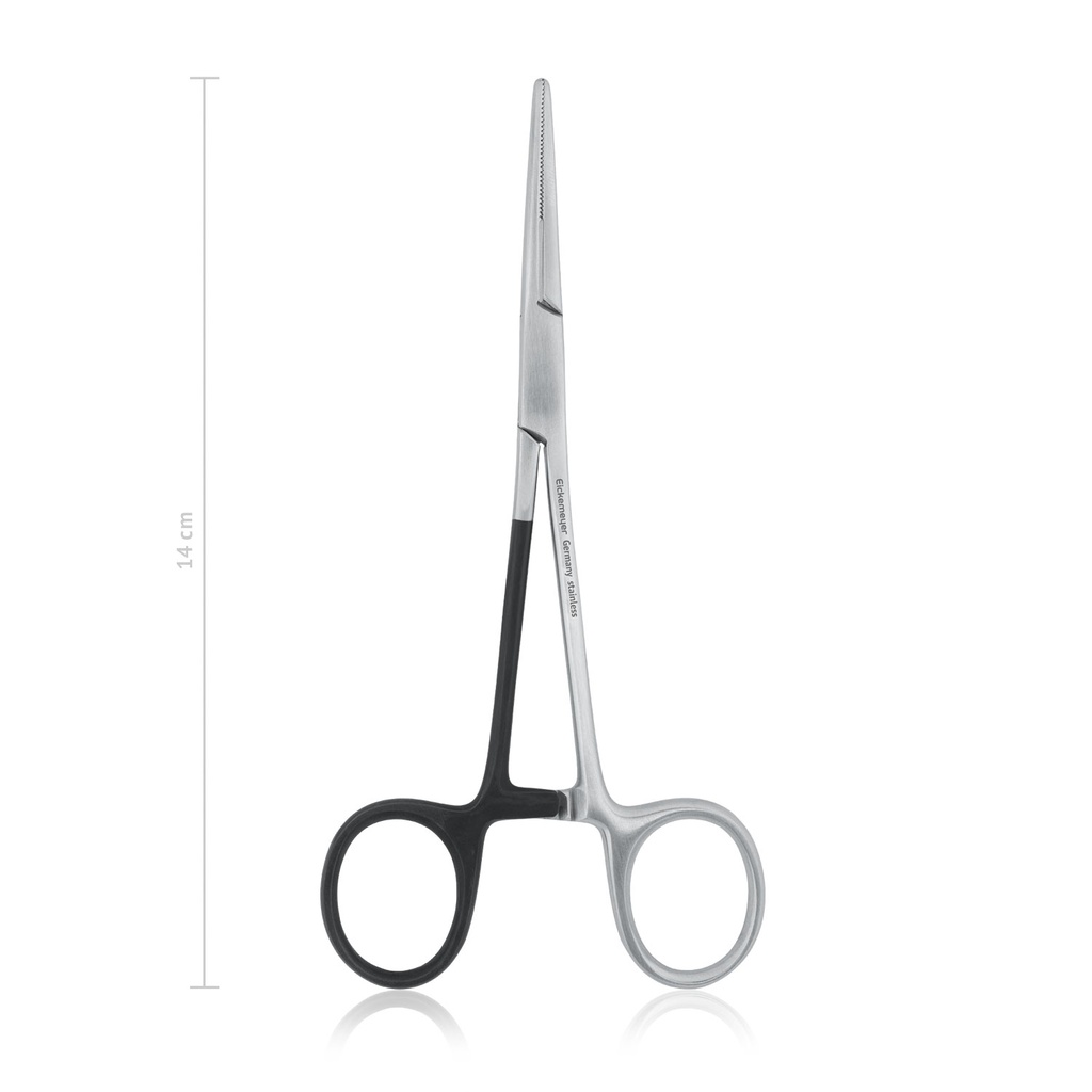 Arteriel klemme KELLY til venstrehåndede, 14 cm, lige