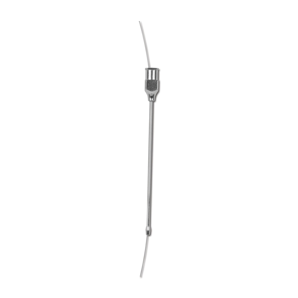 Bűzmirigy kanül, egyenes, Luer-kúpos csatlakozóval, 1,5 × 60 mm (75 mm fejjel együtt)