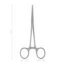 CRILE érleszorító csipesz, egyenes, 14 cm