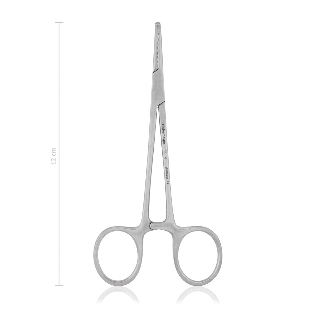 [973712] MOSQUITO érleszorító, hajlított,1x2 fogú kivitel, 12 cm