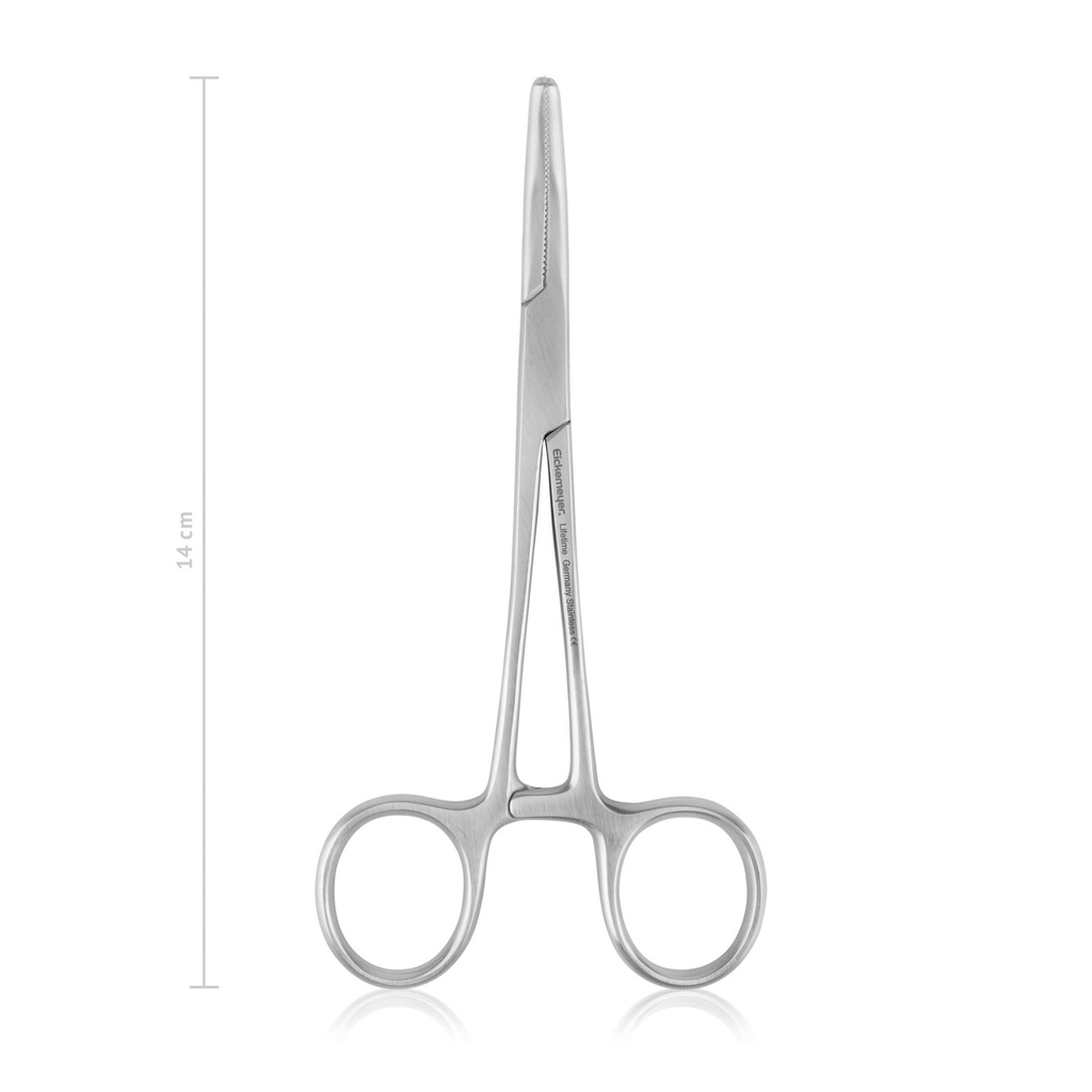 [142536] SPENCER-WELLS érfogó, 14 cm, hajlított