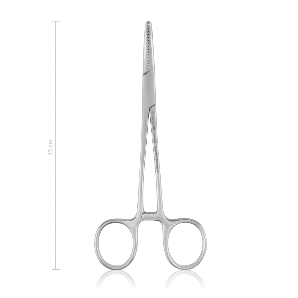 [142537] SPENCER-WELLS érfogó, 15 cm, hajlított
