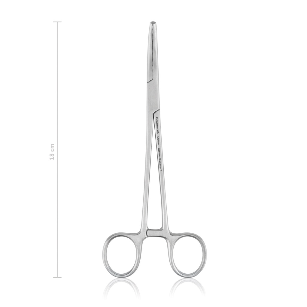 [142538] SPENCER-WELLS érfogó, 18 cm, hajlított