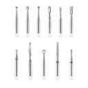 Csiszolófej készlet könyökdarabos kézi egységhez, 11 db csiszolófejjel, a 174026, 174037 és 17402205 cikkszámú eszközökhöz