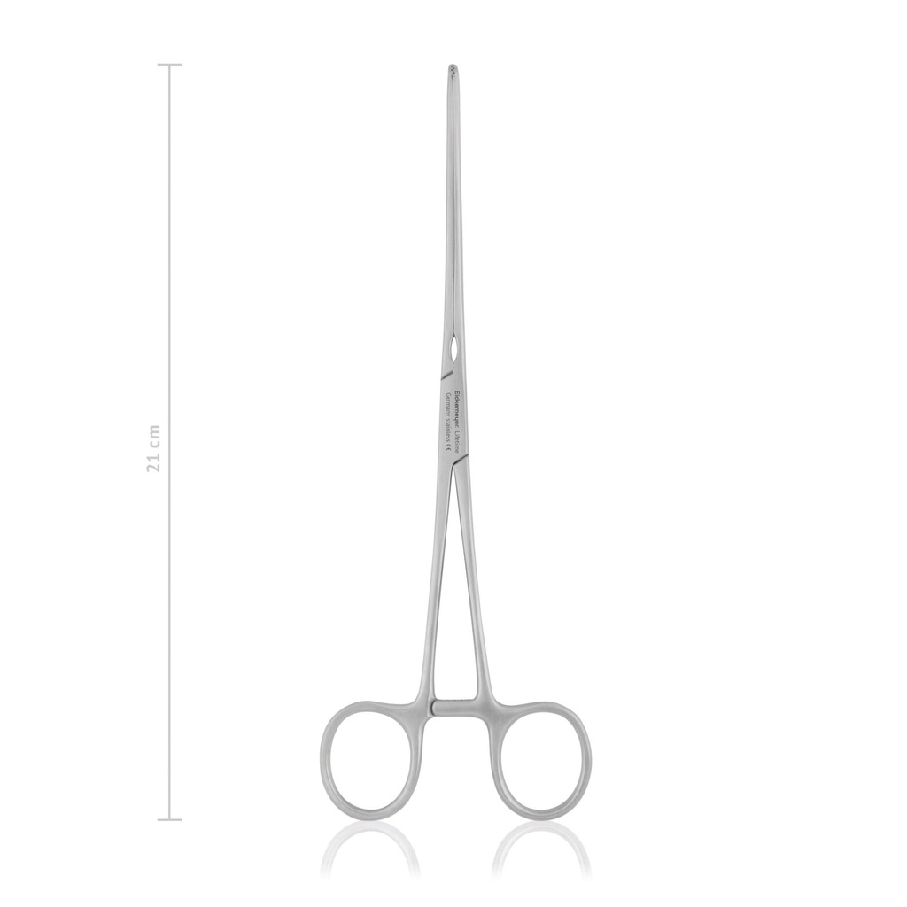 [144721] MAYO-ROBSON bélfogó, hosszanti recézéssel, 21 cm, hajlított