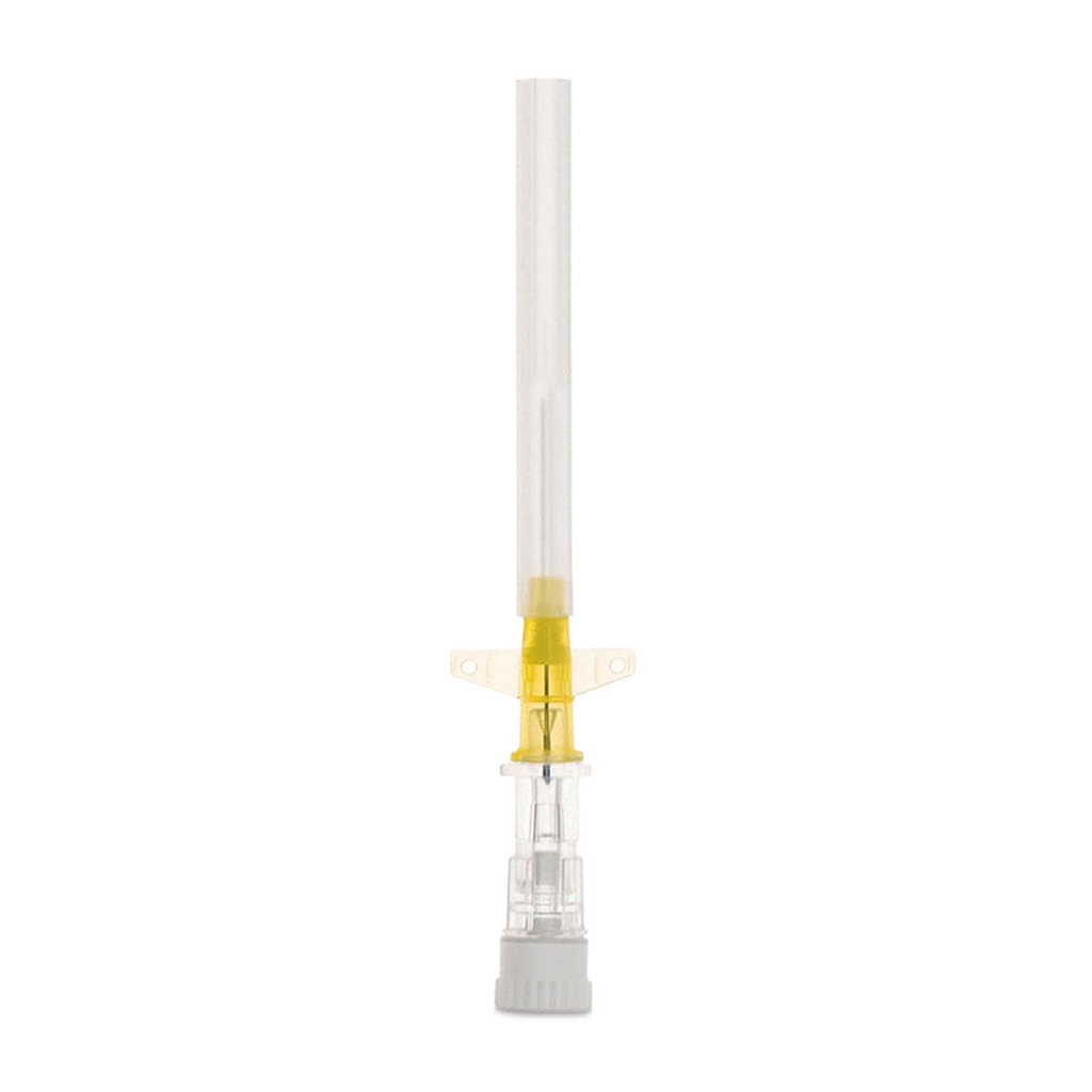 [050022] Delta Flo EH szárnyas kanül, sárga, 24G, 50 db/doboz