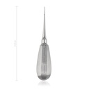 Gyökéremelő, 2 mm, rövid nyél, egyenes hegy