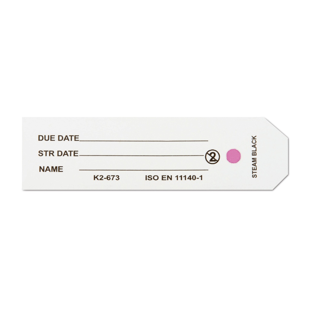 Jelölőcímkék sterilizáló konténerekhez, indikátorral, 100 db/csomag, 57 × 17 mm