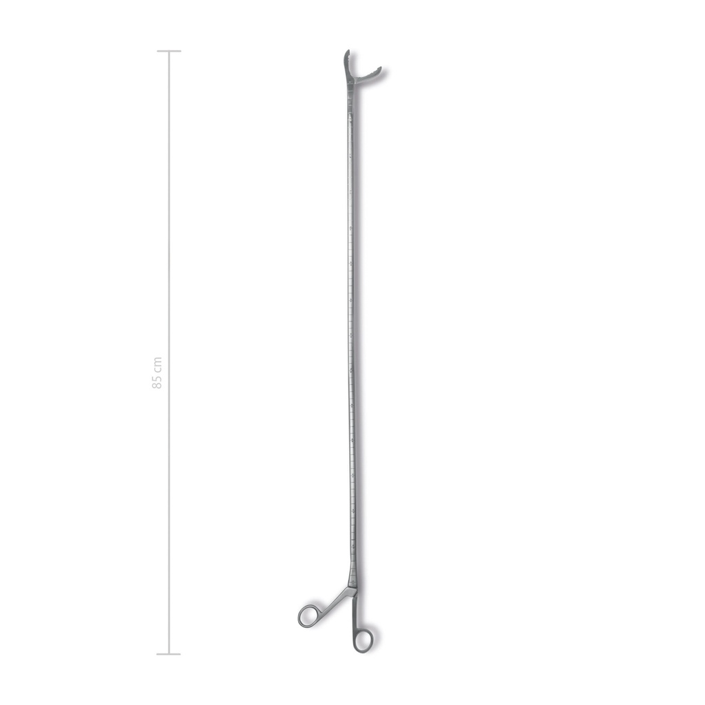 Idegentest-fogó, merev kivitelű, „aligátor” pofával, hosszú modell, L = 85 cm