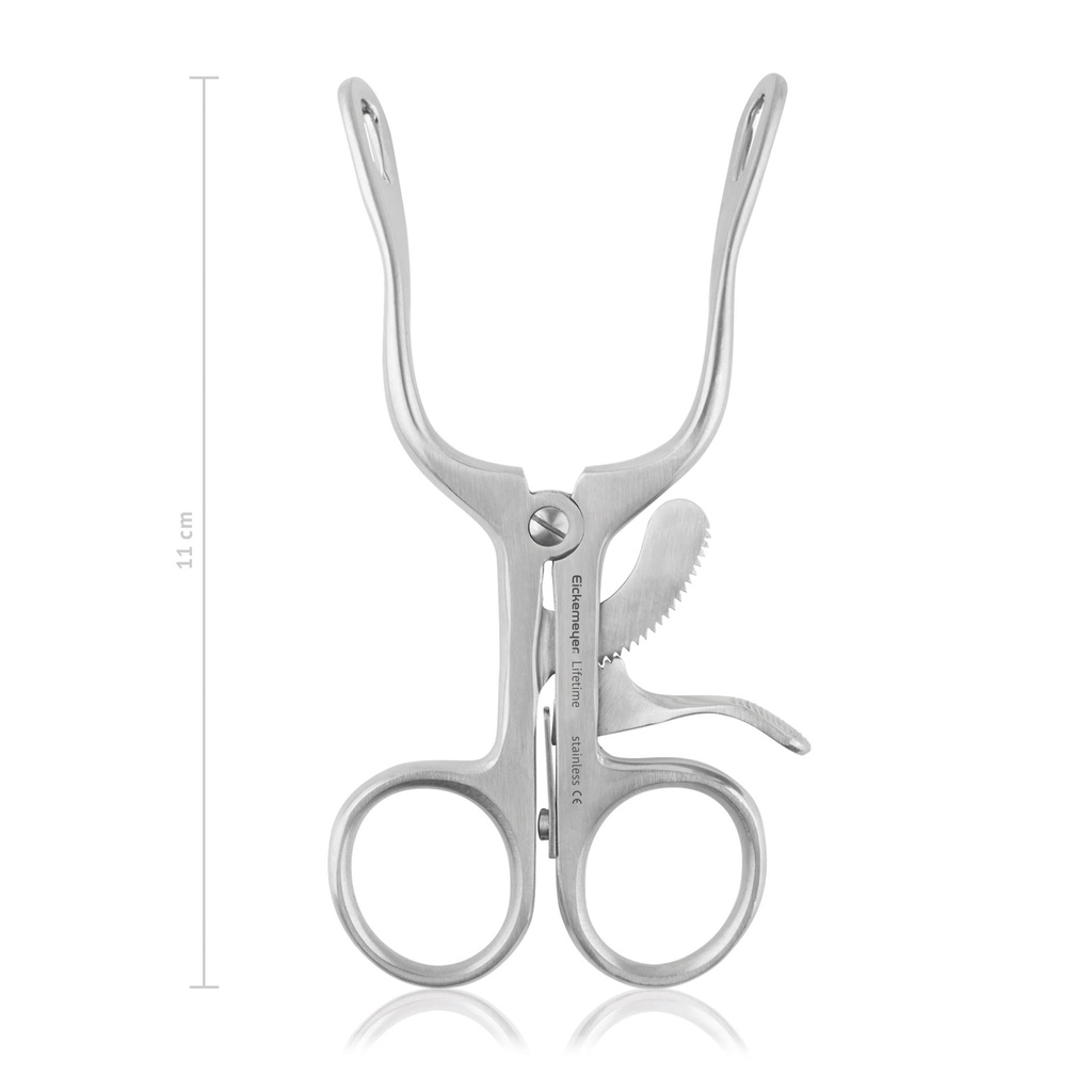 Rágcsáló szájterpesz, erős kivitel, retesszel, 11 cm