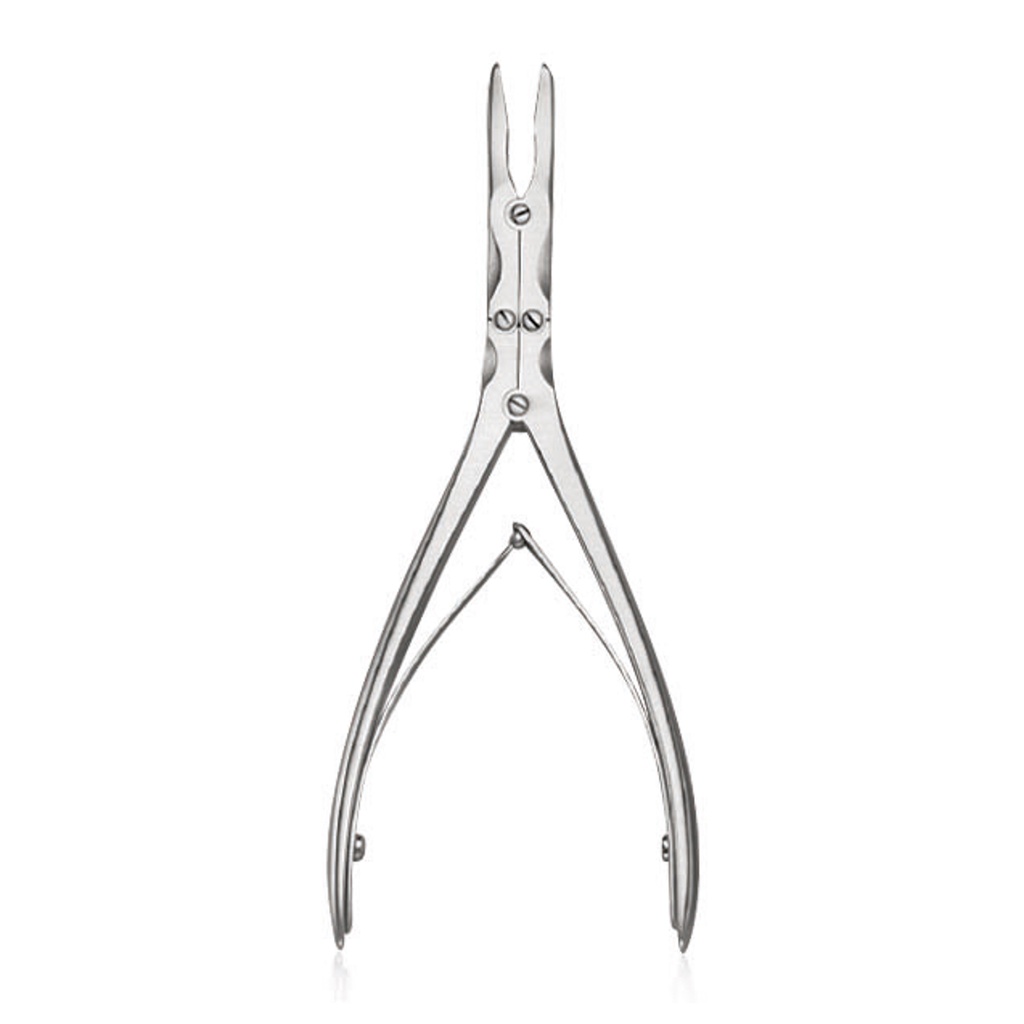 BEYER csontcsípő, hajlított, kettős áttételű, 18 cm (7")