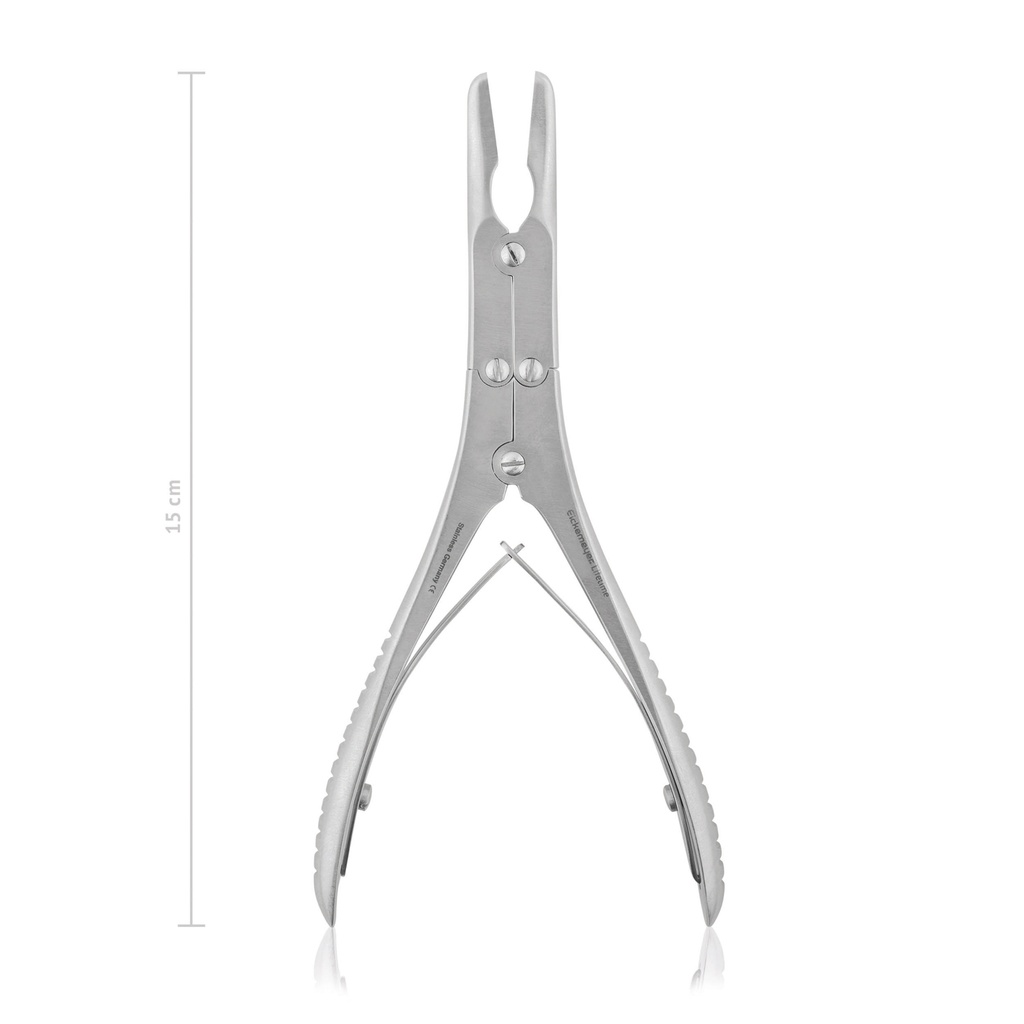 BÖHLER csontcsípő, egyenes, kettős áttételű, 15 cm (6")