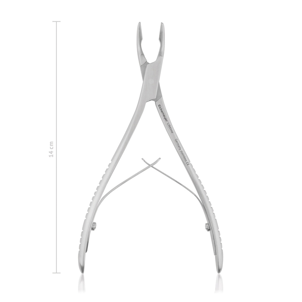 Csontfogó olló, extra keskeny kivitel, Mini-Friedmann típus, 14 cm