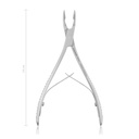 Csontfogó olló, extra keskeny kivitel, Mini-Friedmann típus, 14 cm