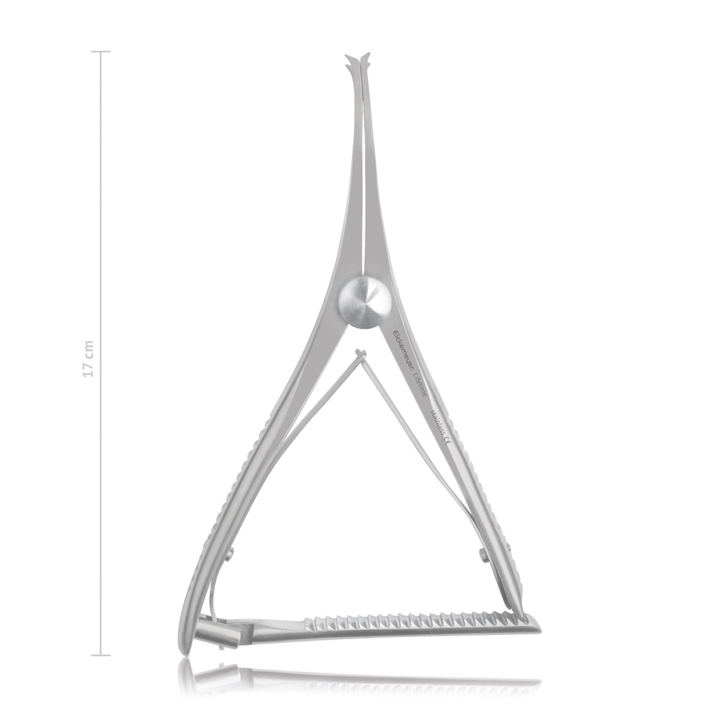 Osteotómia-retractor, „Inge” típus, Meutstege,17 cm, kiegészítő bemetszésekkel