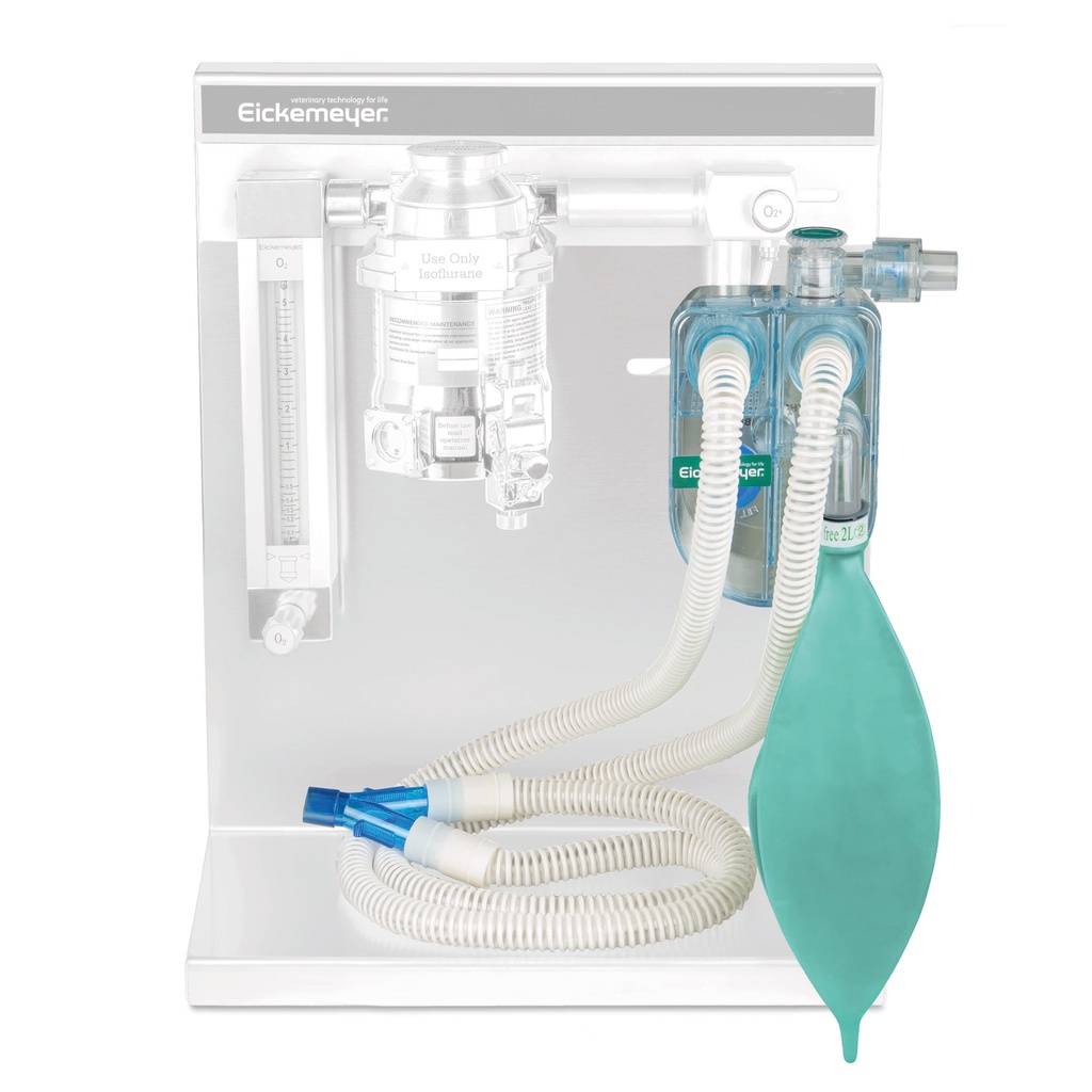 EICKEMEYER® légzőkör rendszer (félig eldobható), 2 literes lelégeztető ballonnal és Y-csatlakozóval