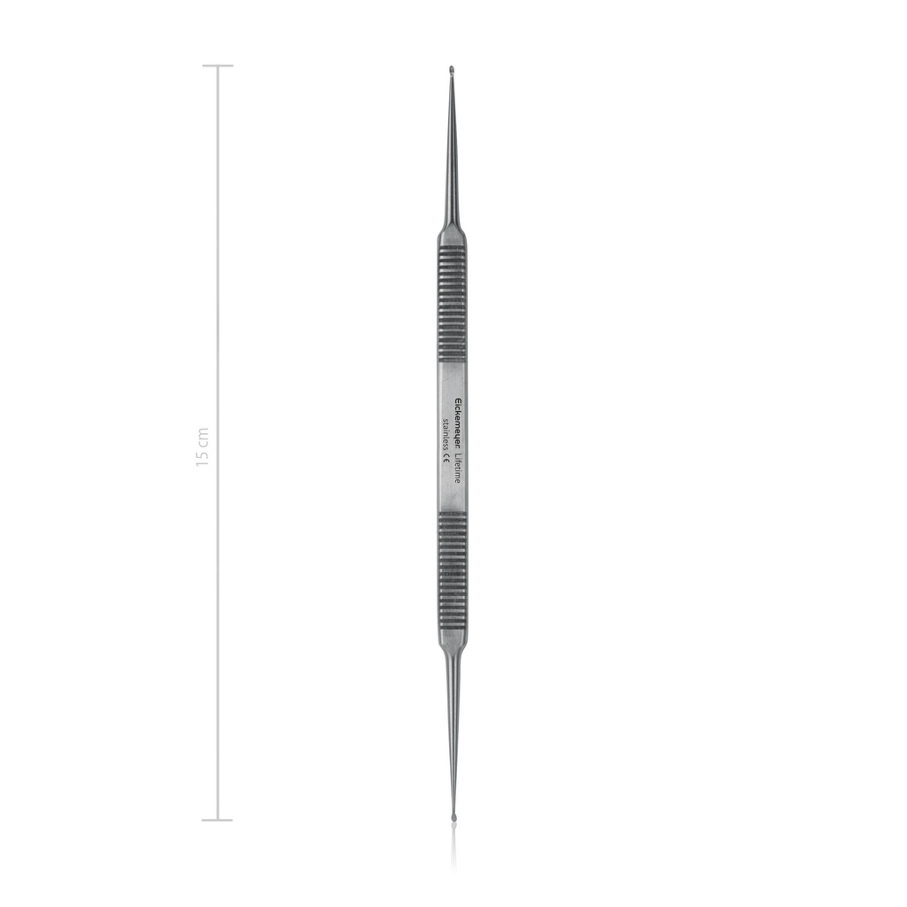 [165730] HOUSE kaparó kanál (1,0 / 1,2 mm, 15 cm) – gerincműtétekhez