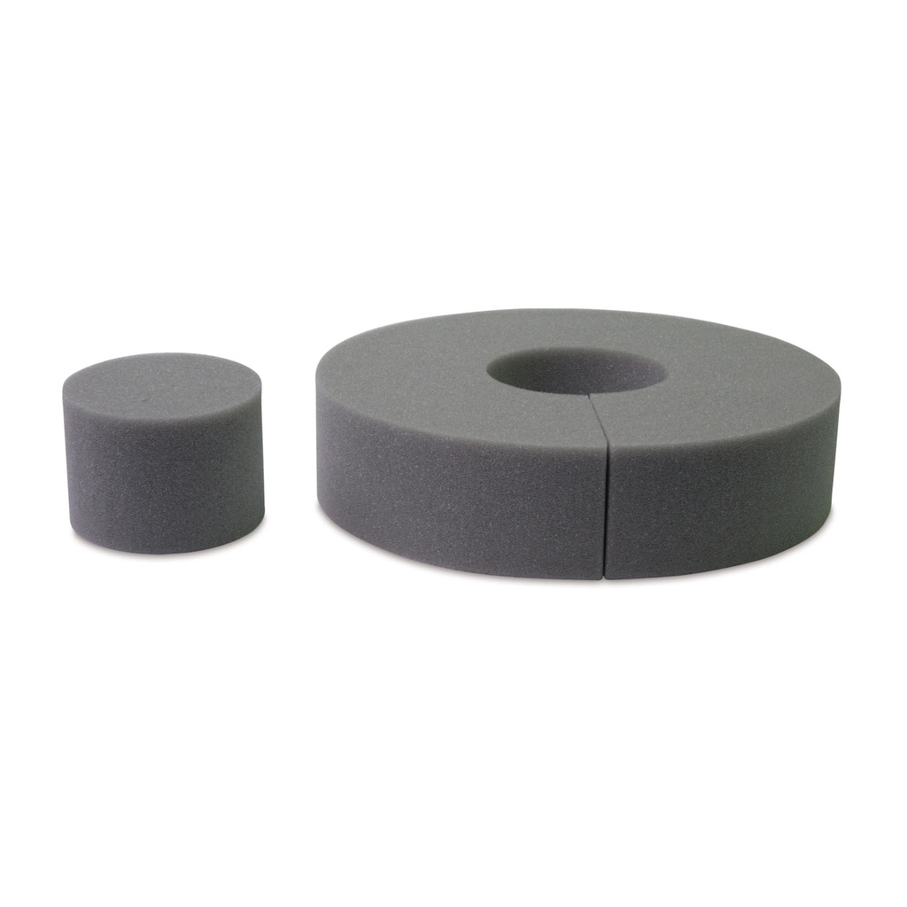 X-Ray positioner of soft foam, circular pad with hole, OD = 20 cm, ID = 7,5 cm 