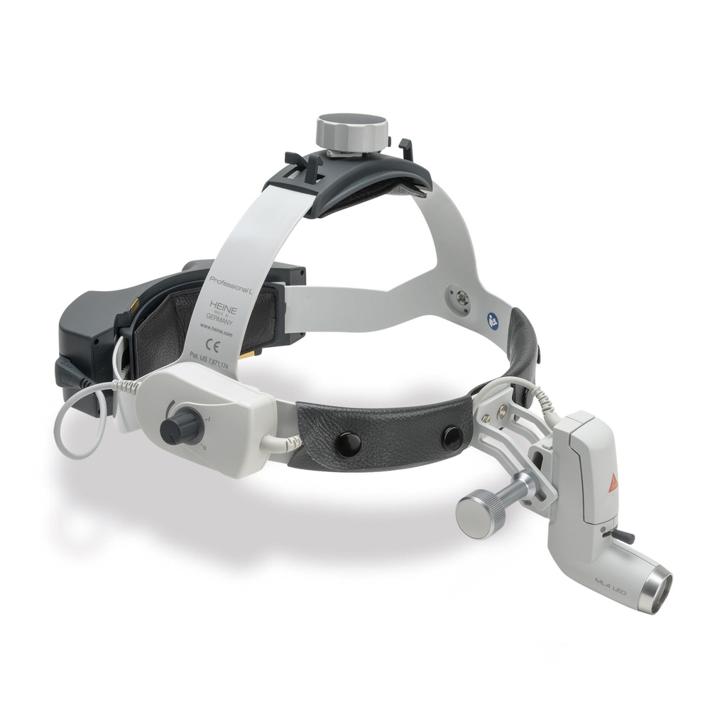 ML4 LED vezeték nélküli fejlámpa Professional L fejpánttal, mPack Unplugged akkumulátorral és hálózati transzformátorral