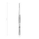 DeBAKEY atraumatikus kötszerfogó csipesz, 16 cm, 2 mm