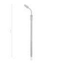 POOLE szívócső, 22 cm, 8 mm, hajlított
