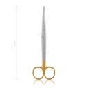 MAYO-Stille preparáló olló,hajlított, egyenes/egyenes,17 cm,TC 