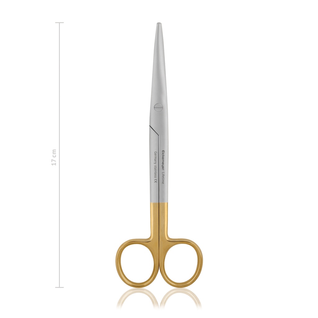 MAYO-Stille preparáló olló,egyenes,tompa/tompa,17 cm,TC