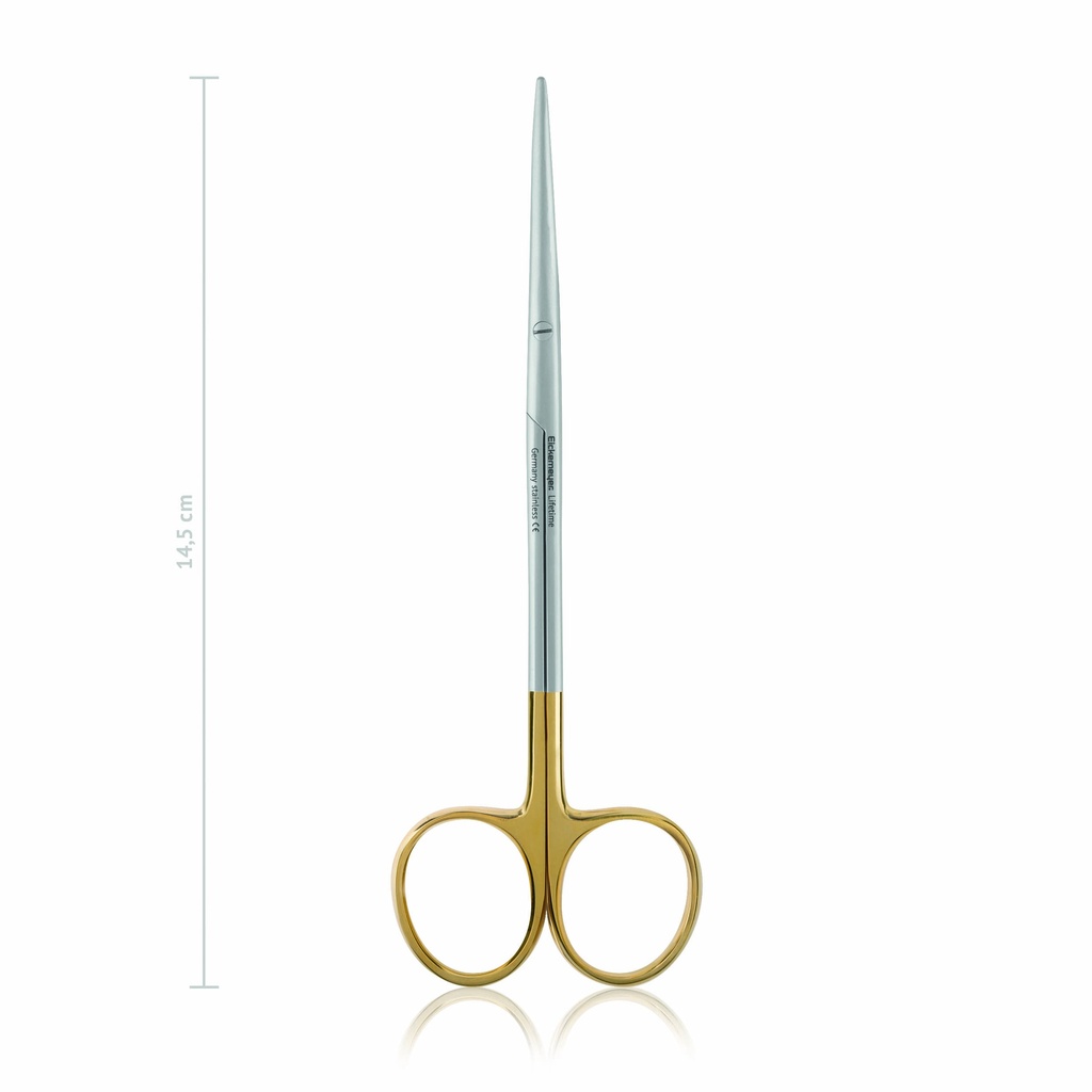 [116414] METZENBAUM-FINO preparáló olló, tompa/tompa, 14,5 cm, egyenes, TC