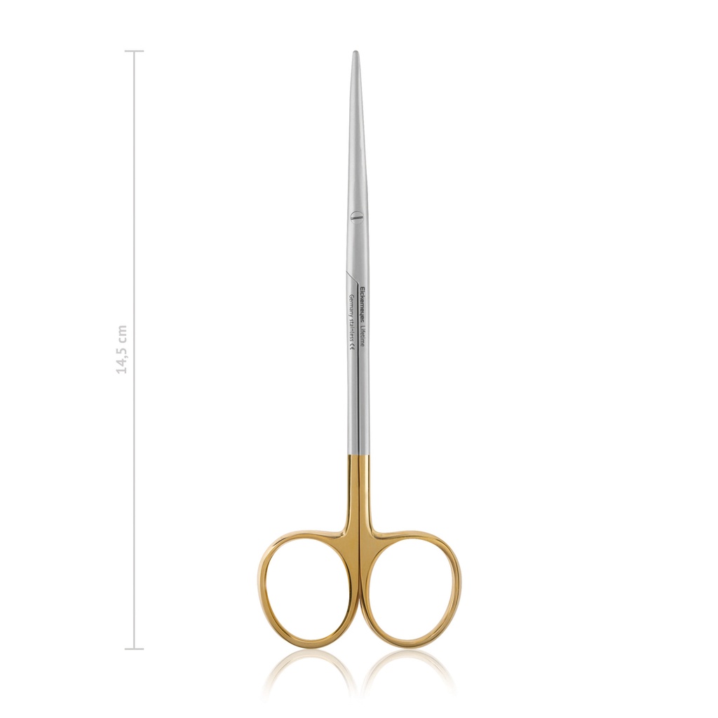 [116514] METZENBAUM-FINO preparáló olló, tompa/tompa, 14,5 cm, hajlított, TC
