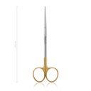 METZENBAUM preparáló olló, 14,5 cm, ívelt, TC, finom kivitel, tompa/tompa