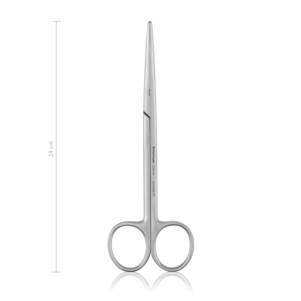 [970714] Metzenbaum boncoló olló, hajlított, 14 cm, Tompa/tompa