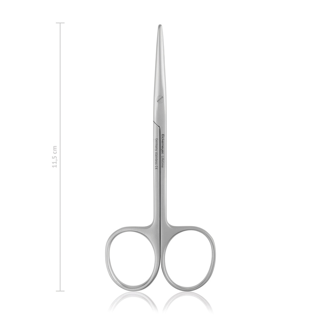 METZENBAUM preparáló olló, finom, tompa/tompa, 11,5 cm, egyenes