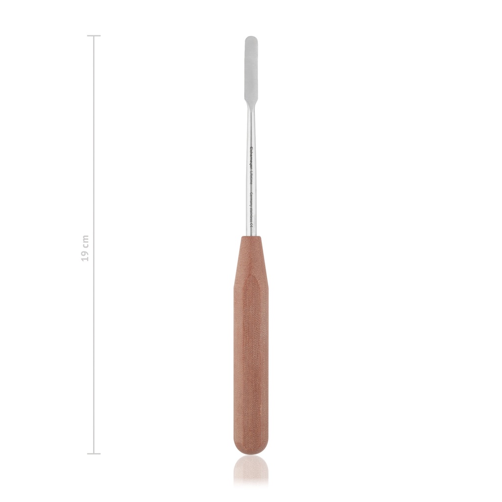 Csonthártya-kaparó – 18,5 cm, 3 mm, kerek, Ferrozell műfa nyéllel