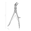 Echlin Rongeur fogó, oldalirányban ívelt, kettős áttételű, 23 cm