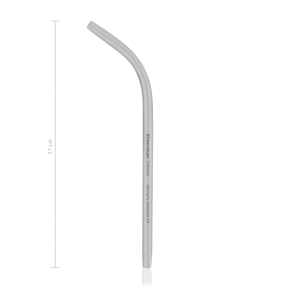 Szívókanül, hajlított, hossz: 19 cm