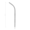 Szívókanül, hajlított, hossz: 19 cm