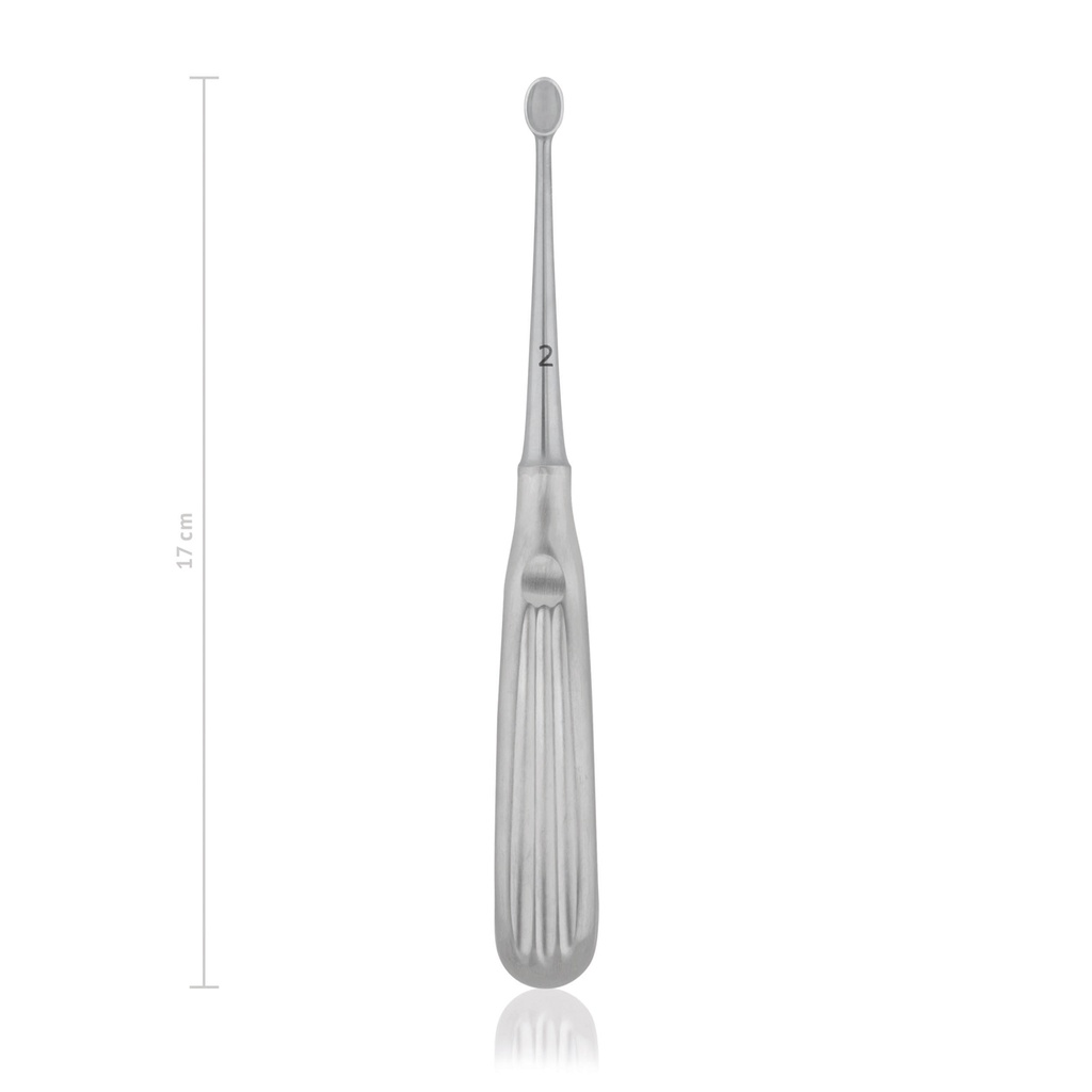VOLKMANN csontkaparó kanál, 2. méret, 8 mm