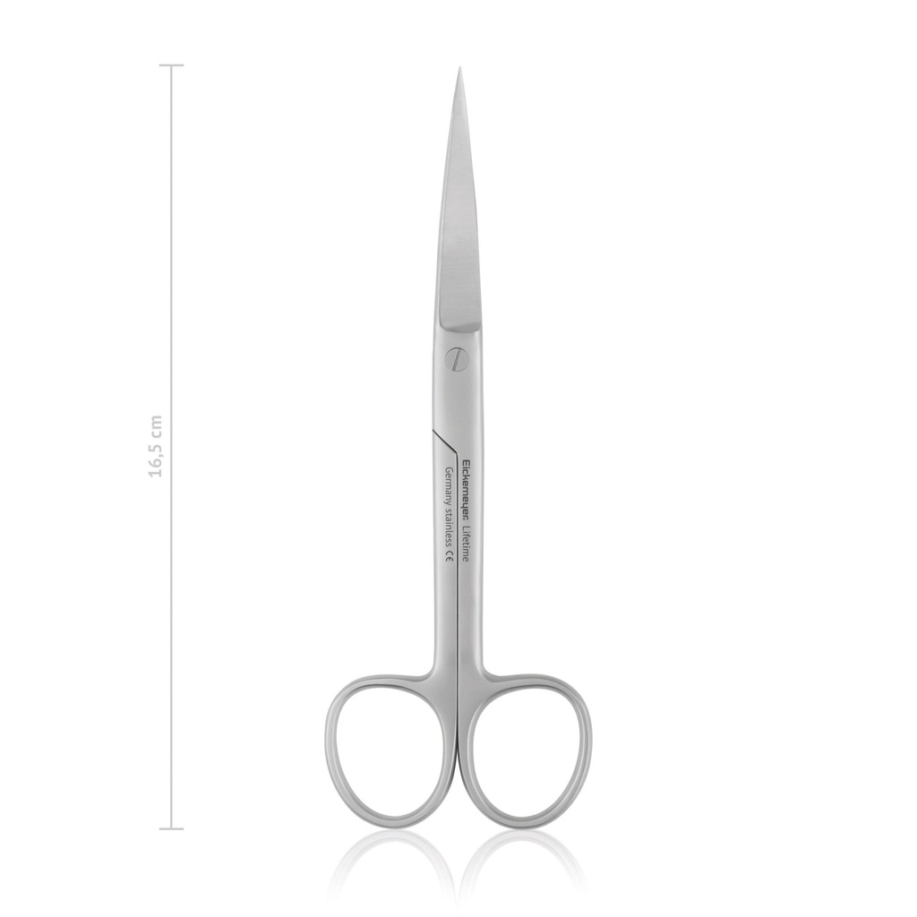 [114516] STANDARD műtéti olló, hegyes/hegyes, 16,5 cm, hajlított