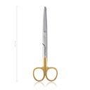 STANDARD műtéti olló, hegyes/tompa, 16,5 cm, hajlított, TC