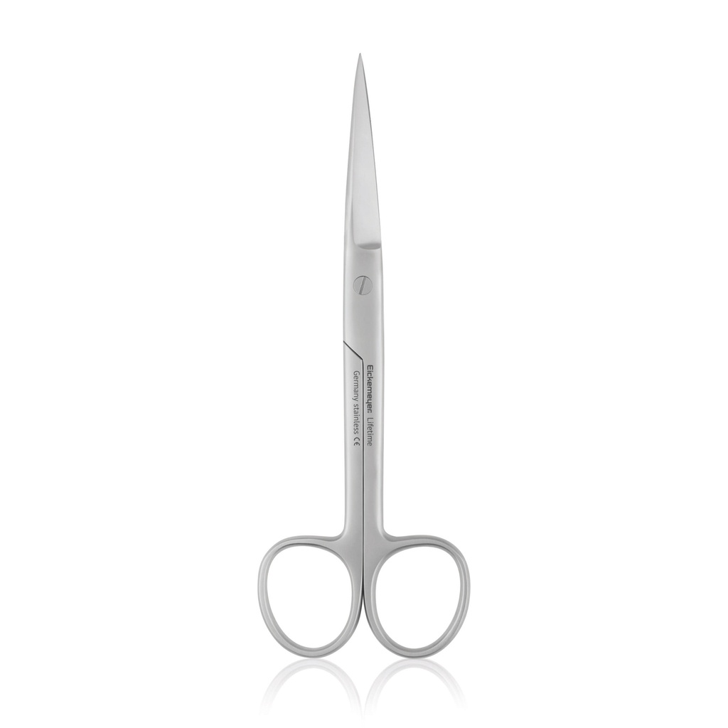 STANDARD műtéti olló, hegyes/hegyes, 16,5 cm, egyenes